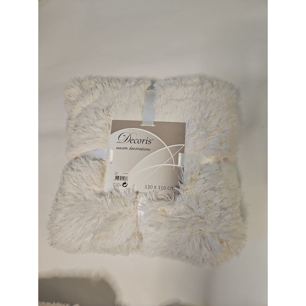 Faux Fur Shaggy Blanket Cozy  Soft Bedding Warm Throw Blanket 52" X 66"